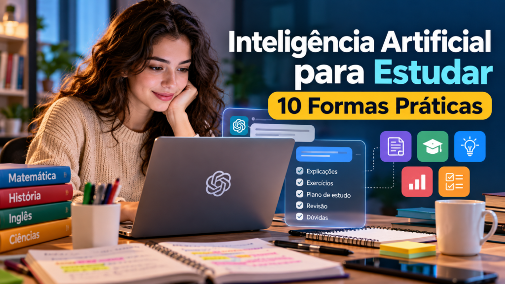 Inteligência artificial para estudar: 10 formas práticas de usar IA nos estudos